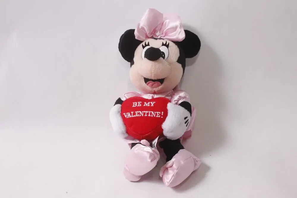 Be My Valentine Minnie Mouse Pink Small Beanie Plush, Disney - 260626-WH 1330